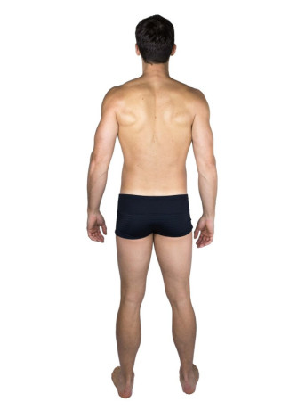 Boxer noir rayé opaque et transparent - LM2906-67BLK